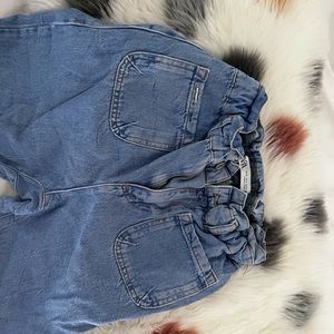 Zara cinched waist jeans